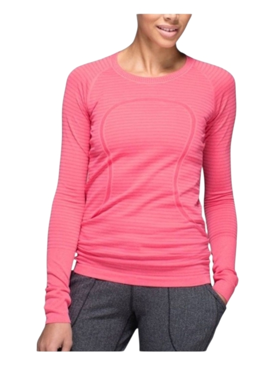 lululemon athletica Tops - Lululemon Womens Pink Seamless Swiftly Tech Long Sleeve Top Size 4